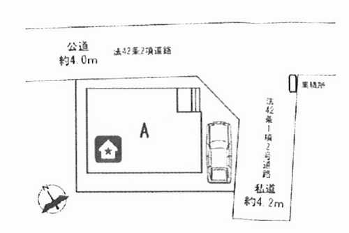 茅ヶ崎市松林3丁目　新築戸建全1棟　A号棟の区画図