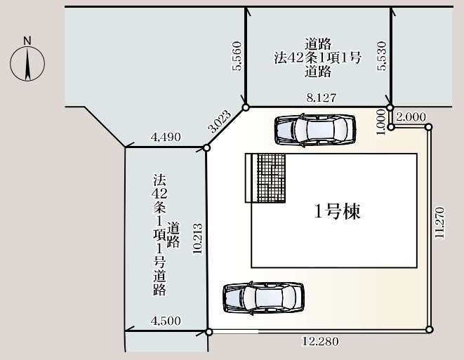Cradle garden　熊谷市大原第3の区画図|図面と現況が異なる場合、現況を優先とします。