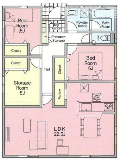 【間取り】 | 前橋市北代田町新築1号棟