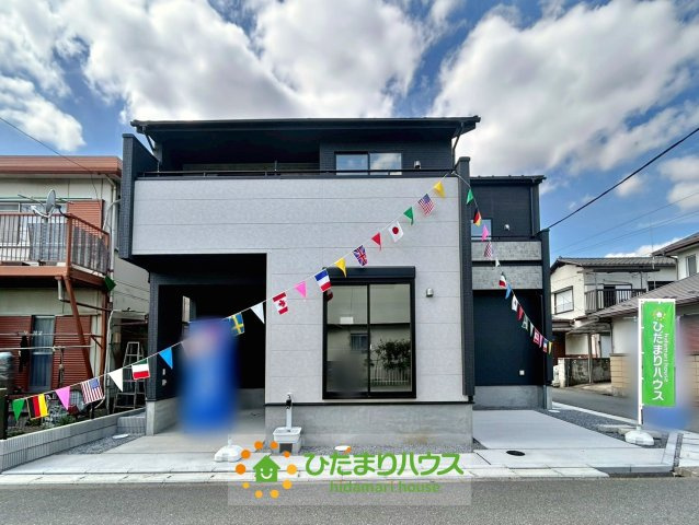 久喜市栗原２丁目3期　新築一戸建ての外観|南向きに窓が面しているので、暖かい陽射しが差し込みます！