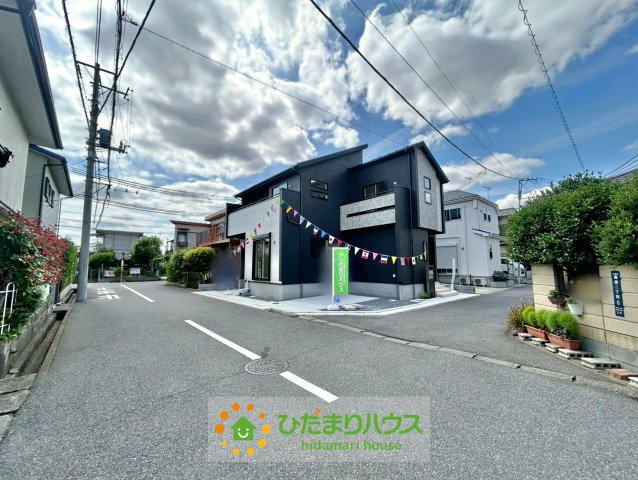 久喜市栗原２丁目3期　新築一戸建ての前面道路含む現地写真|見通しの良い前面道路です！