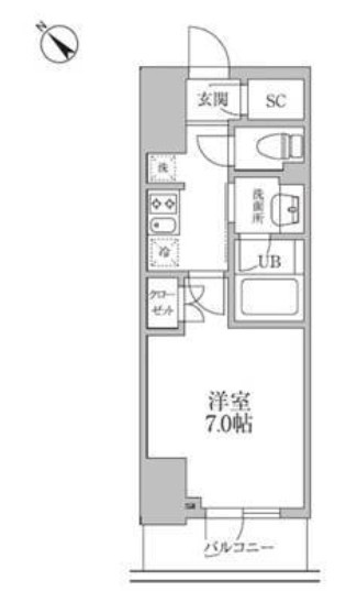 レジディア文京本郷Ⅲの間取り