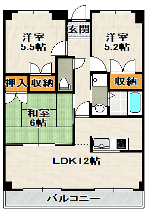 REIWA宝塚の間取り