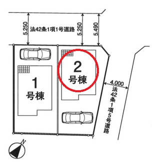 【区画図】 | 立川市栄町3丁目（６期）2号棟　仲介手数料無料
