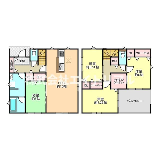 美濃加茂市加茂野町稲辺第2　新築戸建　全3棟の間取り