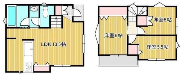 南区清水が丘　新築戸建ての間取り