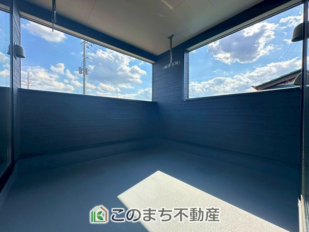 CRADLEGARDEN真岡市長田第23のバルコニー|雨でも安心のインナーバルコニーです！
