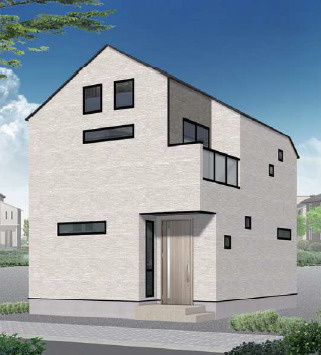 杉並区今川4丁目　自然豊かな住環境　ZEH水準　最終1棟の外観パース|D号棟