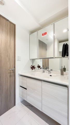 ピアースコード二子玉川の独立洗面台|独立洗面台で身支度をすべて済ませてしまいましょう