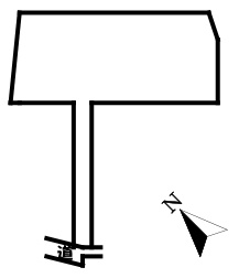 中古戸建　高崎市中室田町の区画図