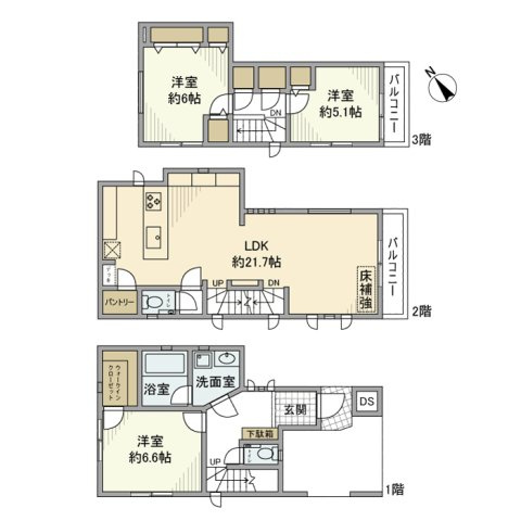 上大崎戸建の間取り