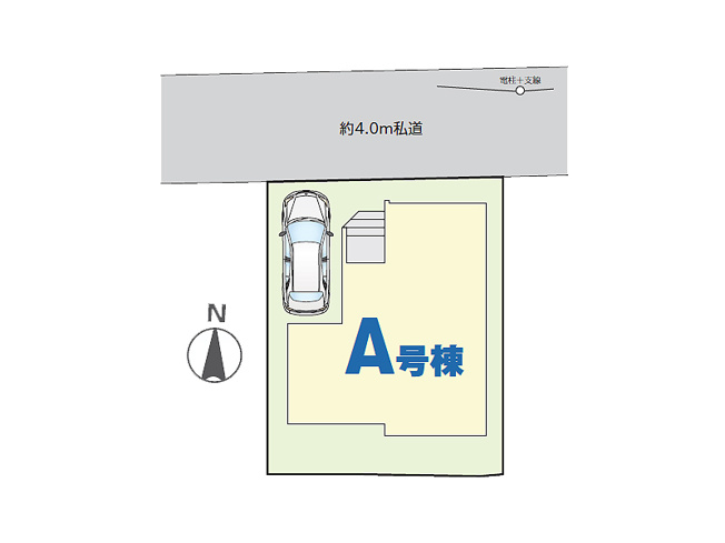 【区画図】 | 朝霞市宮戸2丁目　新築一戸建住宅　全1棟　(丸井志木店) | 整った区画×新築戸建て！ゆとりのカースペース付き