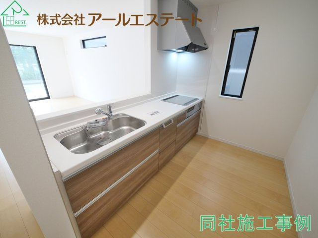 加古川市加古川町大野　　JR「日岡駅」徒歩10分のキッチン|同社施工事例