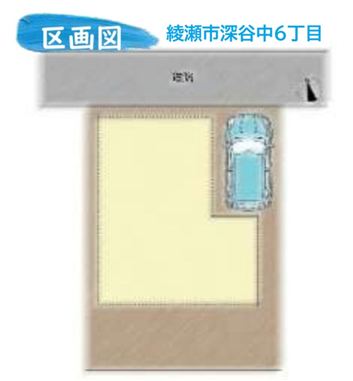 【区画図】 | コンビニ＆スーパー＆ドラッグストアまで徒歩4～5分ほど◎　　　　　
小・中学校徒歩10分以内で子育て世帯にもおすすめの立地♪