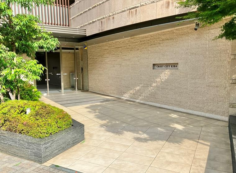 クレストシティ木場のエントランス