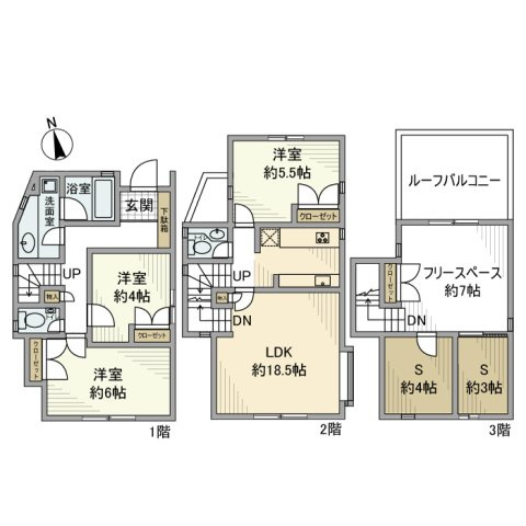 中町戸建の間取り