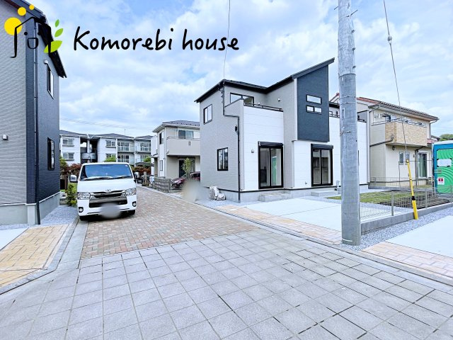 【大宮　East Terrace】さいたま市見沼区大谷　新築一戸建て　ブルーミングガーデン　02の前面道路含む現地写真|4/10撮影