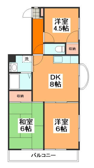 【間取り】 | ジョイフルシノ