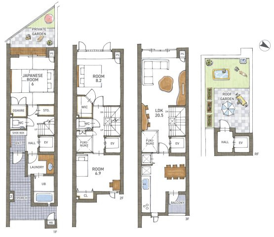 ティアラ・ガーデンシティセントコート　天然木フルリノベーション