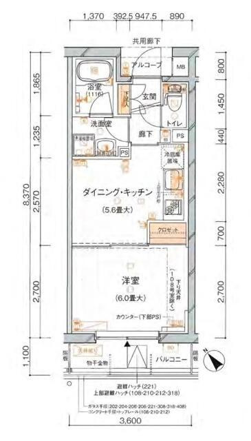 ソフィアーレ代官山の間取り