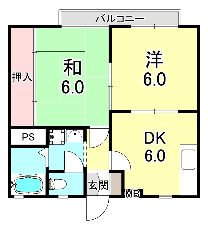 堀切スカイハイツの間取り
