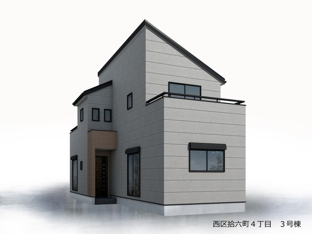 リーブルガーデン福岡市西区拾六町4丁目の外観パース