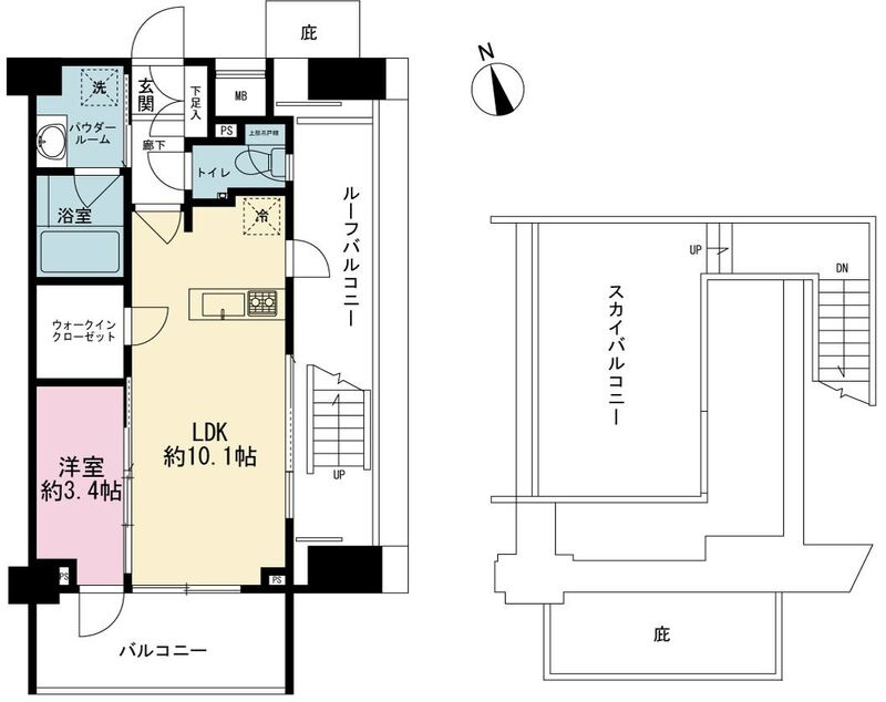 クレイシア新宿パークコンフォートの間取り