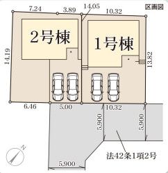 リーブルガーデン東近江市東沖野5丁目3期の区画図