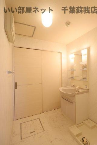 グランメールⅡの洗面所|コンパクトで使いやすい洗面所