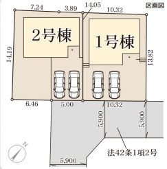 リーブルガーデン東近江市東沖野5丁目3期の区画図