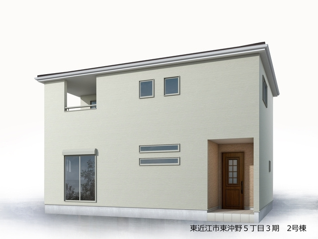 リーブルガーデン東近江市東沖野5丁目3期の外観パース