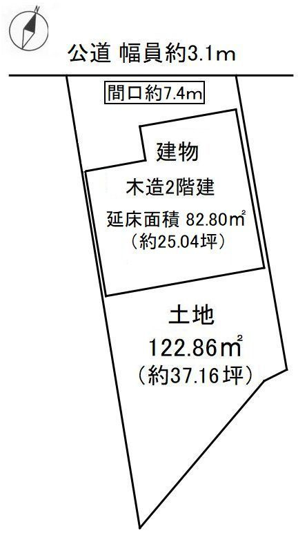 半田市亀崎町5丁目の区画図