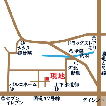 【地図】 | 上古川第１１　２号棟