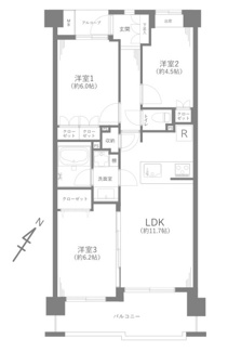 【間取り】 | アンビシャスパーク京王堀之内