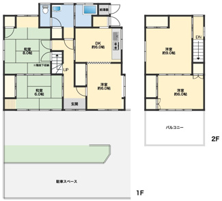 【間取り】 | 東京都八王子市下恩方町 中古戸建
