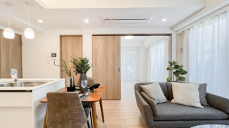 【居間・リビング】 | ピアースコード二子玉川 | ゆったり過ごせる居間です