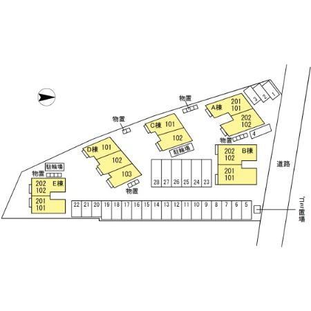 リビングタウン南仙北　Ｅの区画図