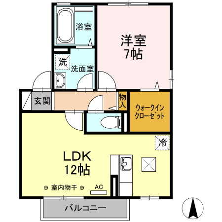 リビングタウン南仙北　Ｅの間取り