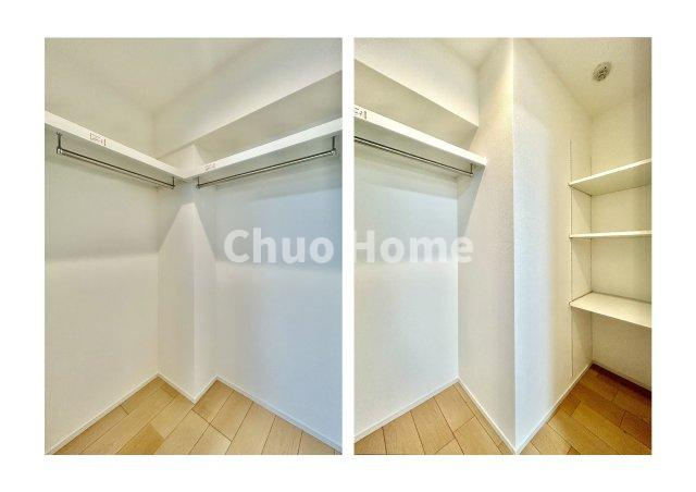 なぎさニュータウン4号棟の収納|ウォークインクローゼット