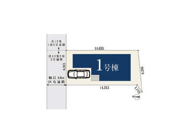 【区画図】 | 練馬区石神井町8丁目　新築一戸建住宅　全1棟　(保谷店) | 一種低層ならではの閑静な住宅地。※図面を基に作成しています。現況と異なる場合は現況を優先いたします。