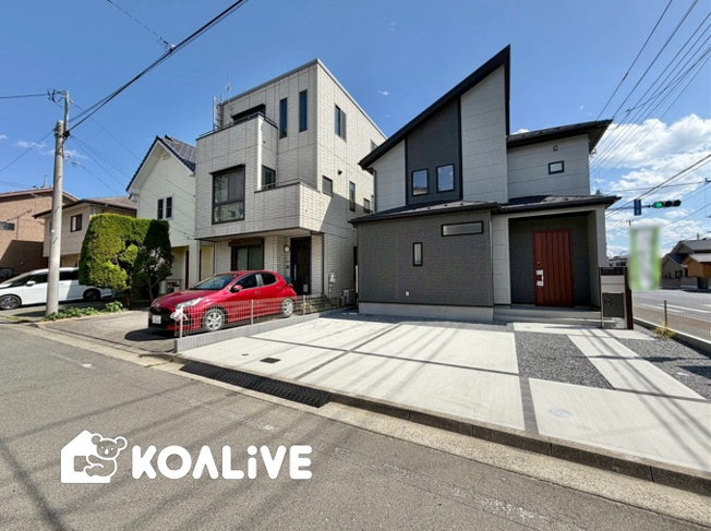 【外観】 | 前橋市六供町1丁目　新築住宅 | 現地ご案内ツアー開催中！早朝やお仕事帰りのご見学にもすぐ対応致します！