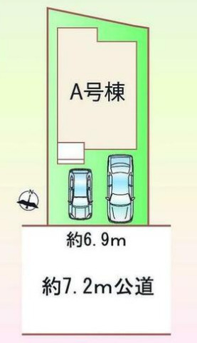 【完成済み♪今すぐご案内可能！】名古屋市南区曽池町2丁目の区画図|全体区画数｜全1棟
◆駐車2台可能！(但し、車種による)
◎まずは、お気軽にお問い合わせください。現地を案内しながら周辺環境も見て頂けます。