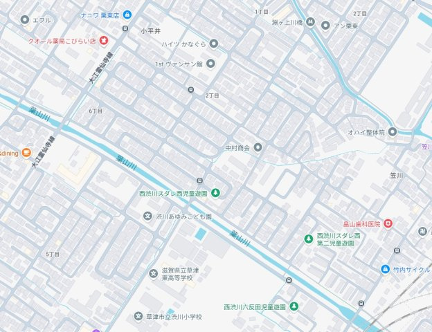 栗東市小平井　第2期　新築一戸建ての地図
