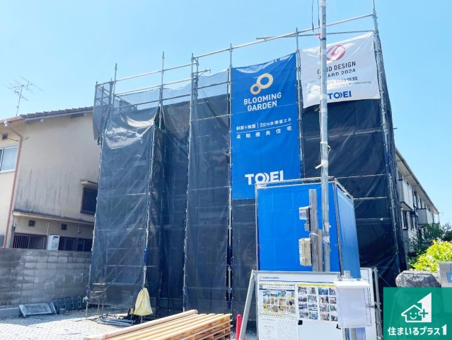 栗東市小平井　第2期　新築一戸建ての外観|周辺は落ち着いた街並みの住宅地！子育てがしやすい住環境です！まだ未完成ですが、現地でしかわからない事もございます。是非一度ご覧ください。