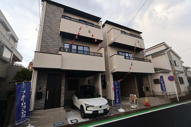 《仲介手数料無料》北区宮原町４丁目63-5新築一戸建てケイアイグレイスの外観|2026年8月21日 17:00 曇り