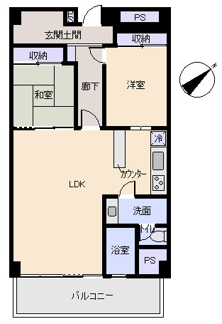 フジタ第二熱海マンションの間取り