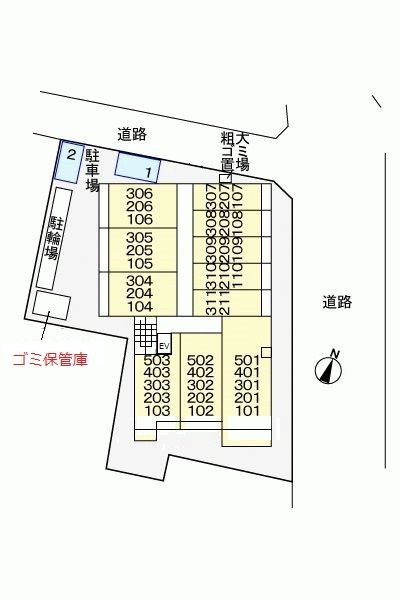 ディラヴェール光が丘の駐車場