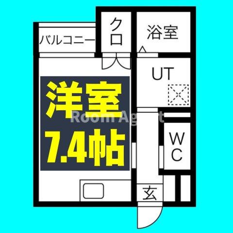 メゾンソレイユ名駅西の間取り
