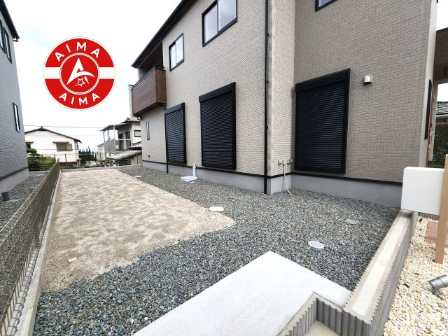 福岡市東区美和台5丁目第2-3棟（1号棟）の外観|お庭で自由な時間を過ごせます。
