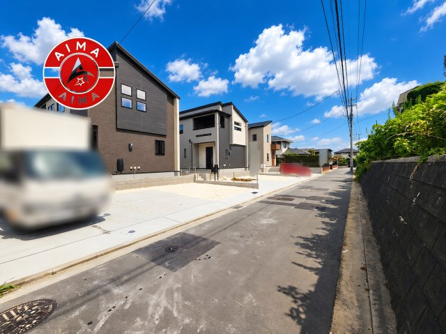 福岡市東区美和台5丁目第2-3棟（1号棟）の前面道路含む現地写真|見学の時間などお気軽にお問い合わせ下さい。